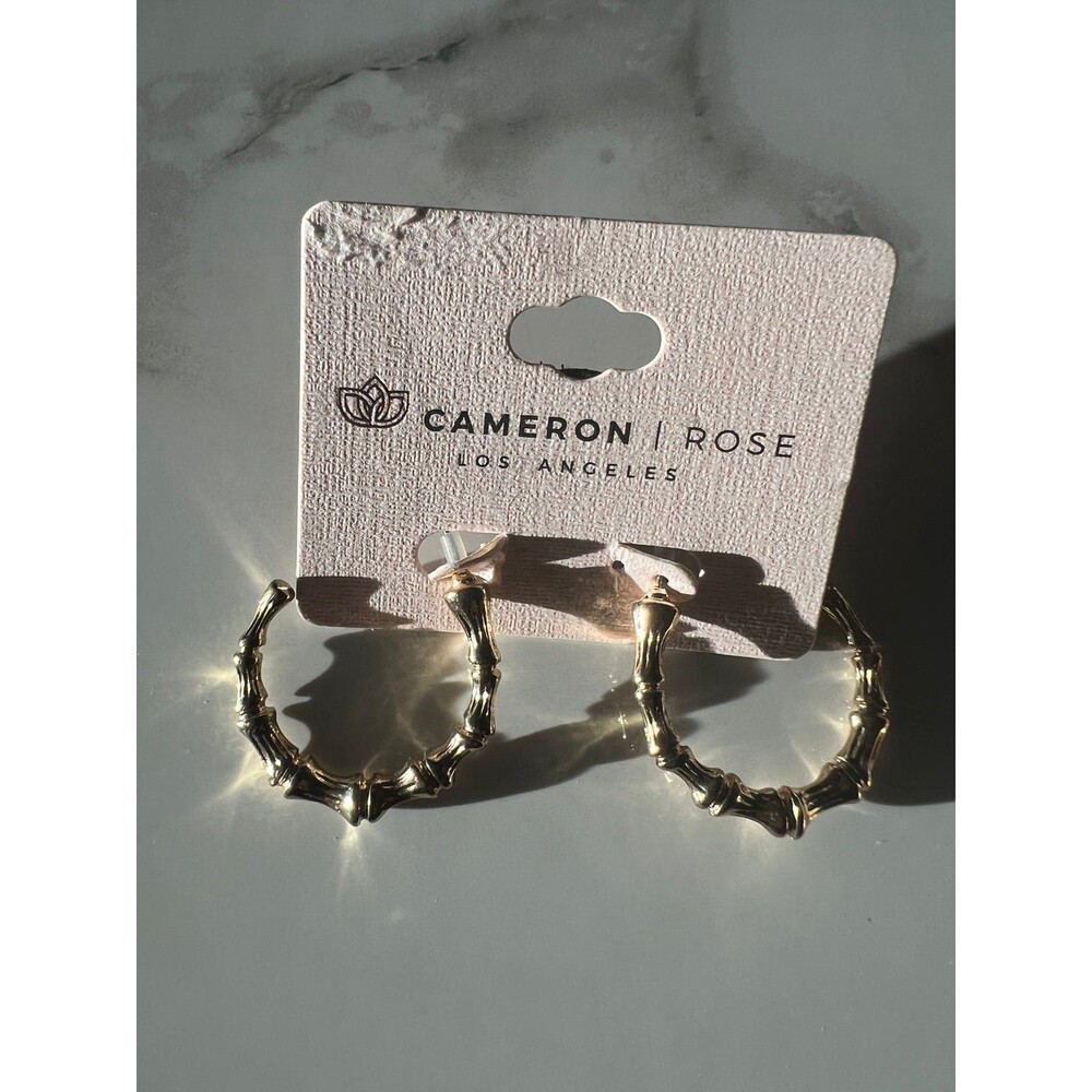 Cameron Rose Gold hoop earrings